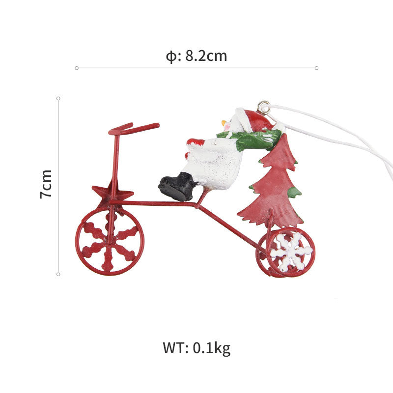 Christmas Parachute Iron Ornament