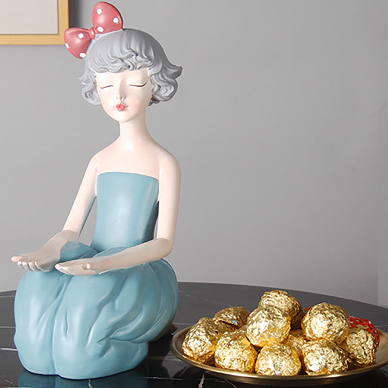 Cute Butterfly Girl Resin Storage Decoration