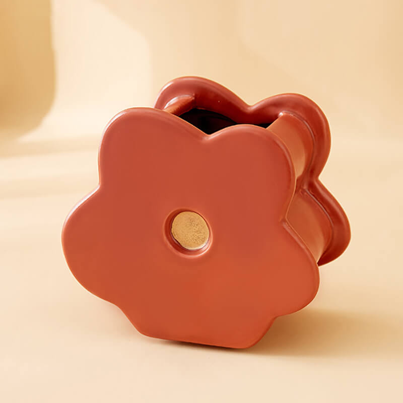 Spring Flower Shape Ceramic Vase