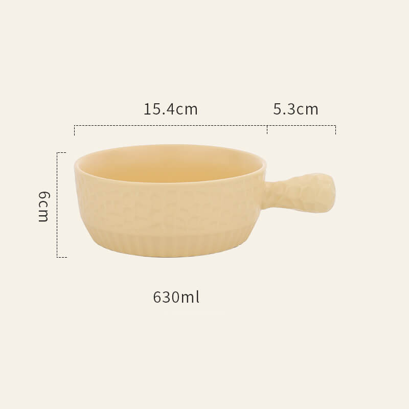 Ceramic Handle Baking Bowl