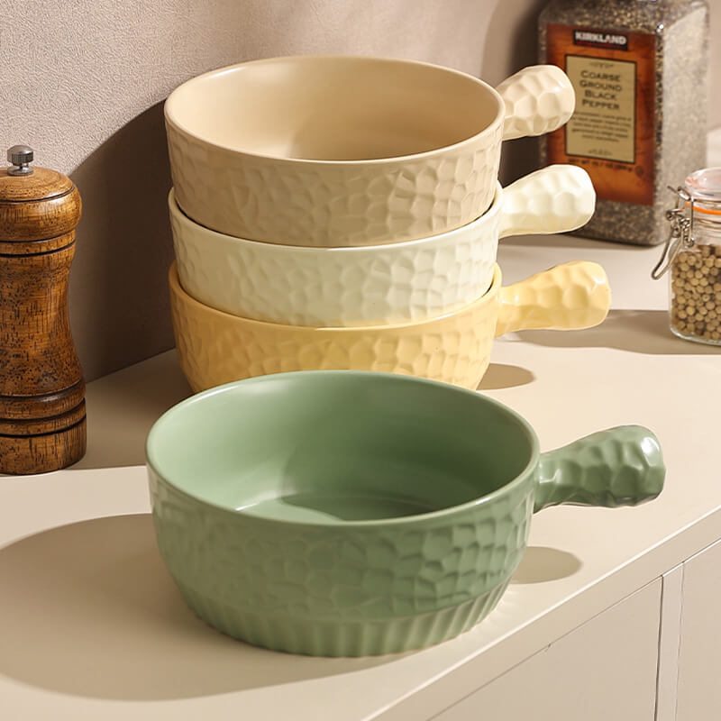 Ceramic Handle Baking Bowl