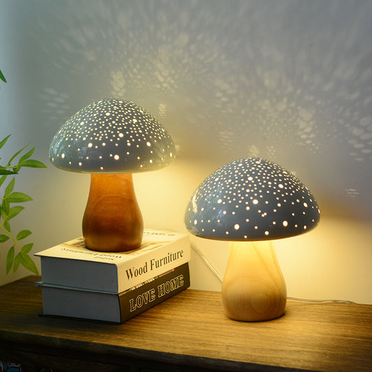 Ceramic Mushroom Table Lamp