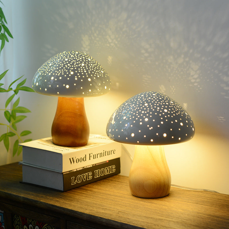 MOREUSHOP | Ceramic Mushroom Table Lamp – Moreushop®