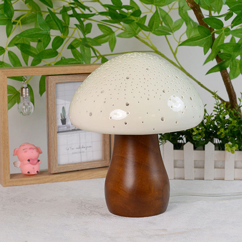 Ceramic Mushroom Table Lamp