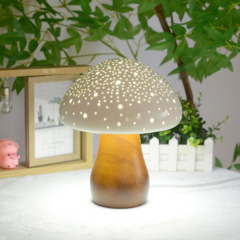 Ceramic Mushroom Table Lamp