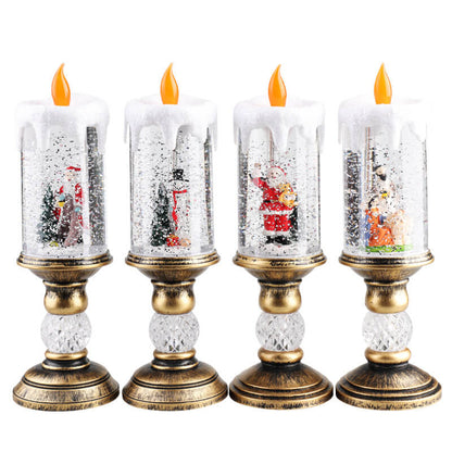 Christmas Crystal Candle Night Light