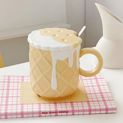 Cream Biscuit Ceramic Mug