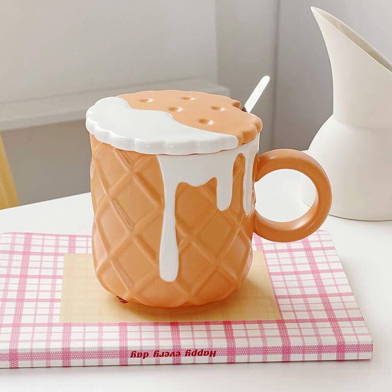 Cream Biscuit Ceramic Mug