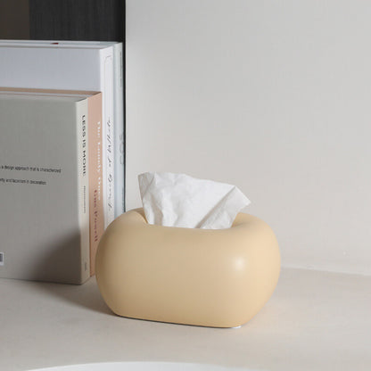 Cream Ceramic Tissue Box