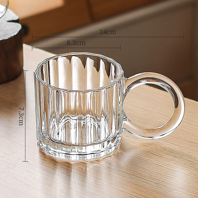 Creative Embossed Glass Cup