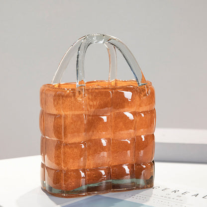 Creative Handbag Glass Vase