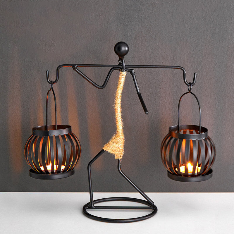 Creative Iron Candle Holder