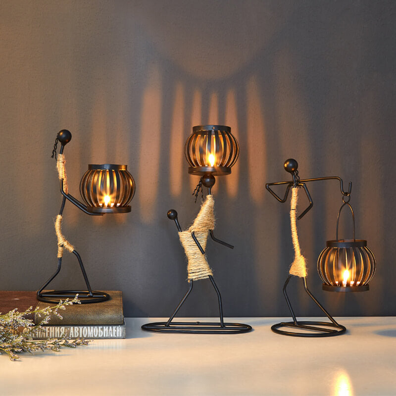 Creative Iron Candle Holder