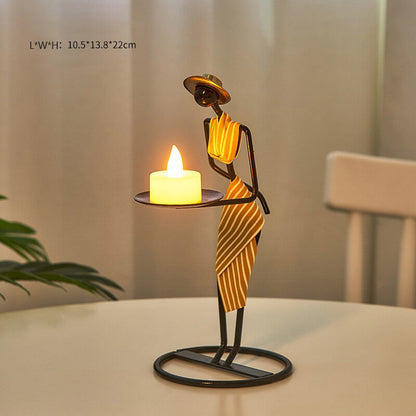 Creative Iron Candle Holder