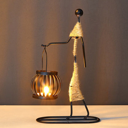 Creative Iron Candle Holder