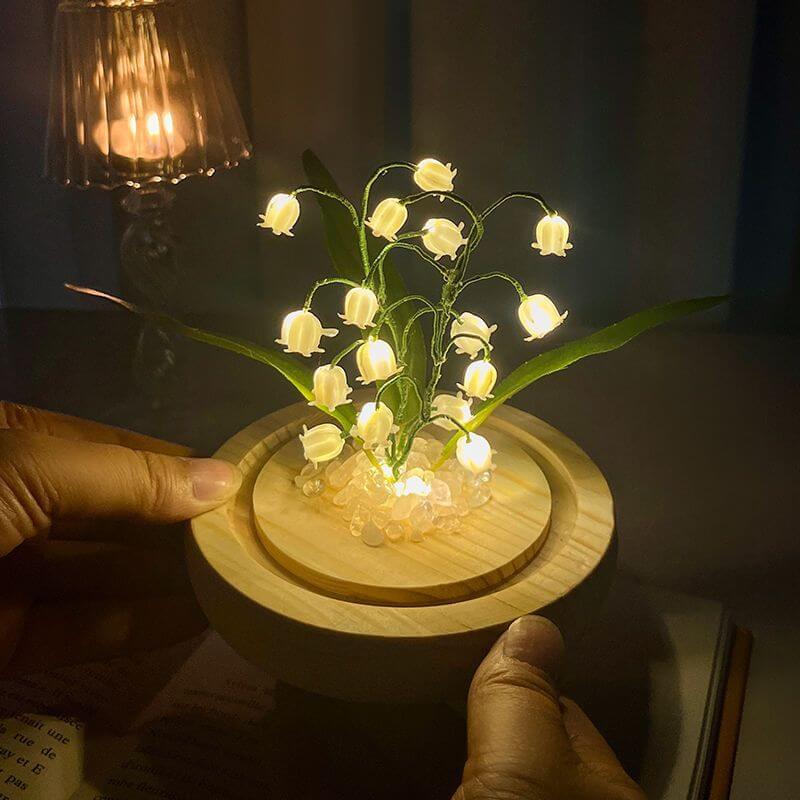 Lily of The Valley Night Light - Plastic - Glass - Wood main image 0