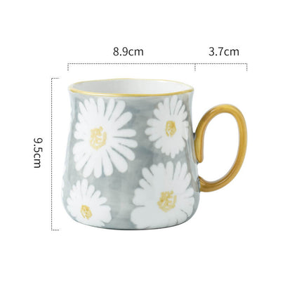 Daisy Print Ceramic Mug