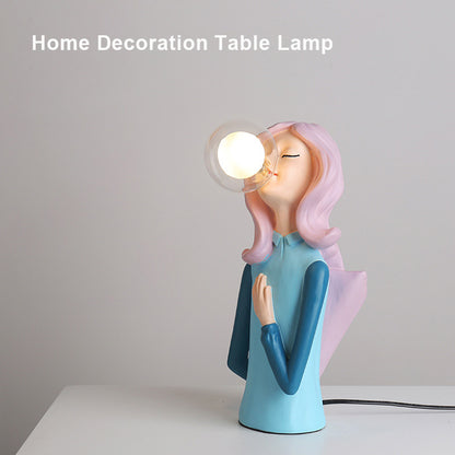 Elegant Coffee Girl Table Lamps