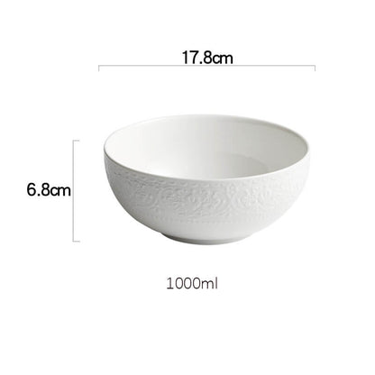 Embossed Ceramic Bowl