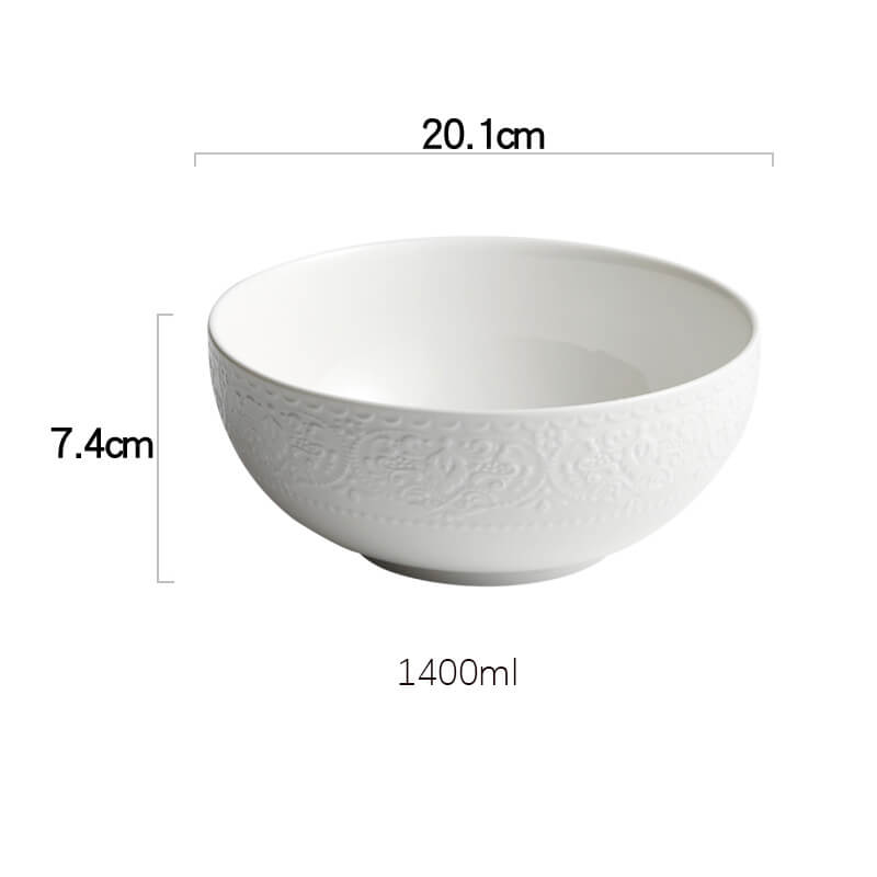 Embossed Ceramic Bowl