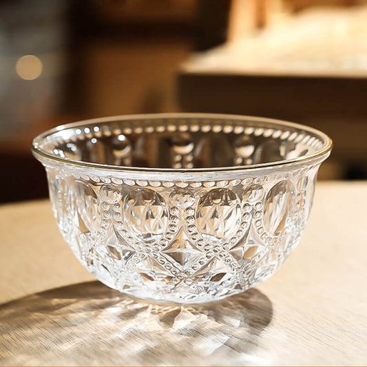 Embossed Glass Bowl