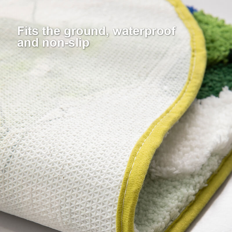 MOREUSHOP | Flocked Moss Bathroom Rug – Moreushop®