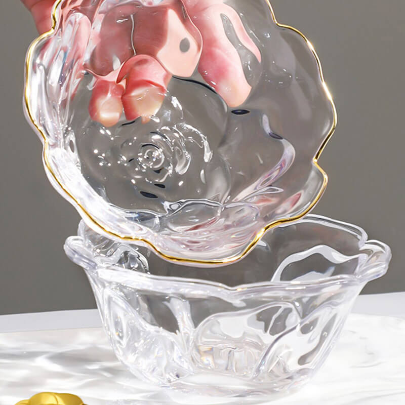Flower Shaped Glass Bowl