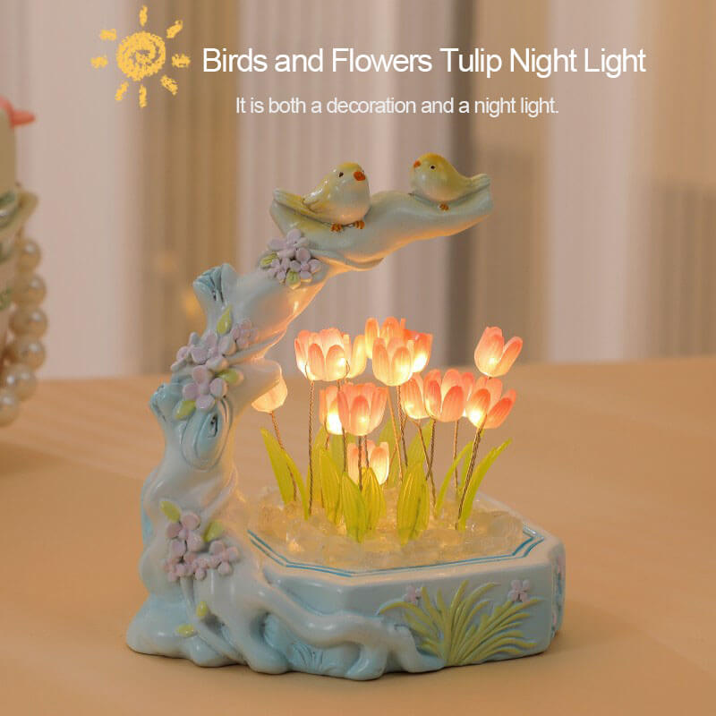 Flower&Bird Tulip Night Light