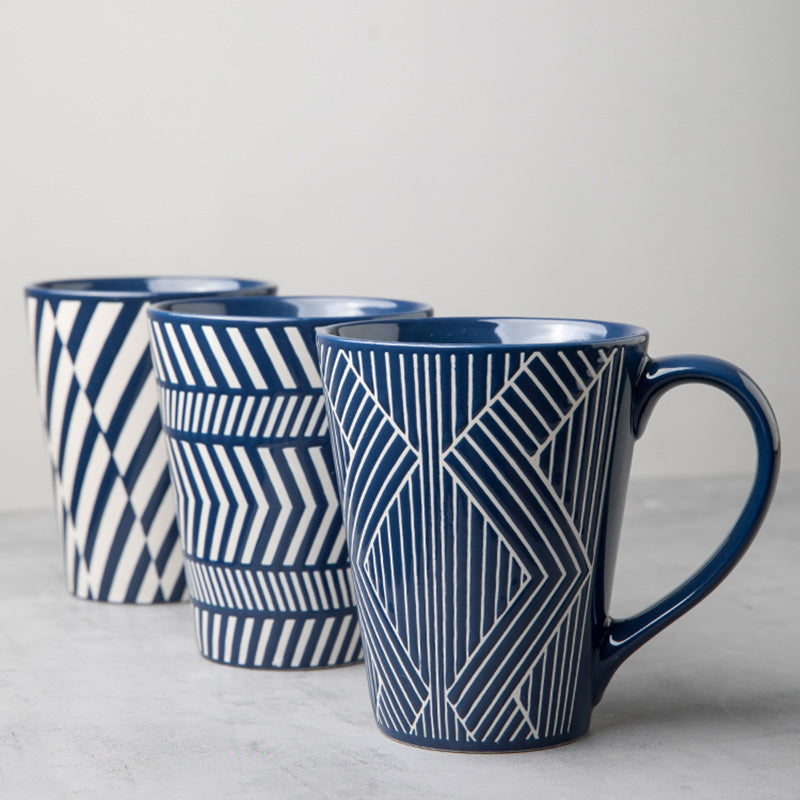 Geometric Print Ceramic Mug