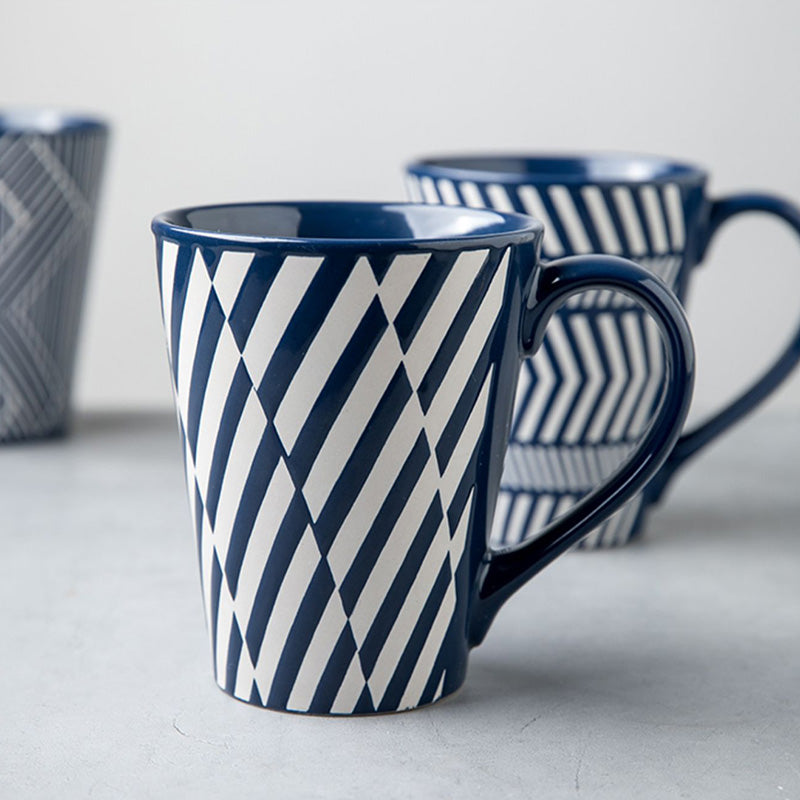 Geometric Print Ceramic Mug