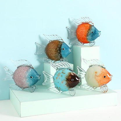 Glaze Colorful Fish Ornaments