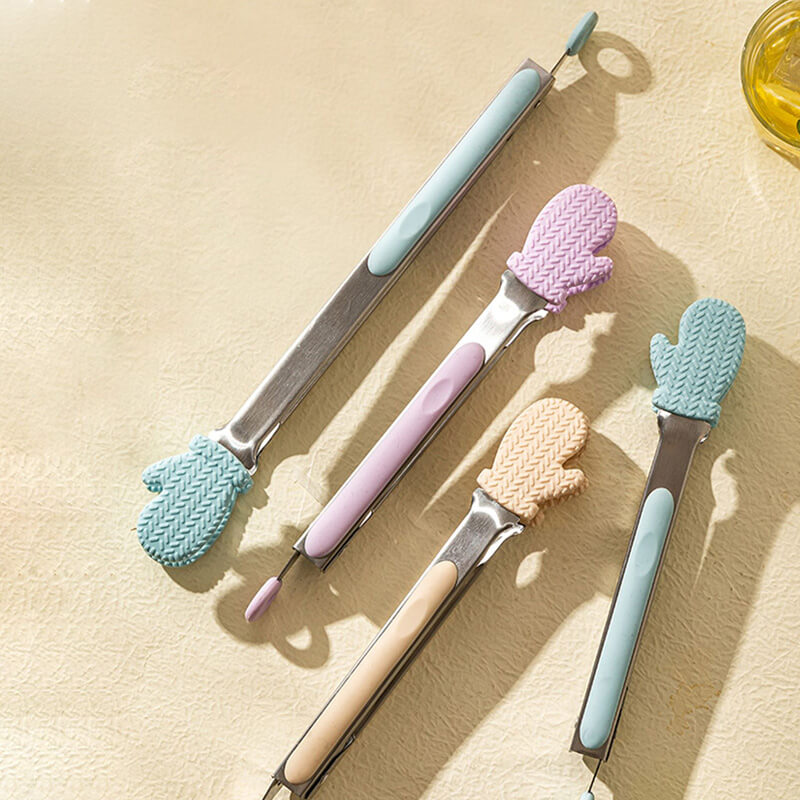 Glove Shaped Silicone Baking Tongs