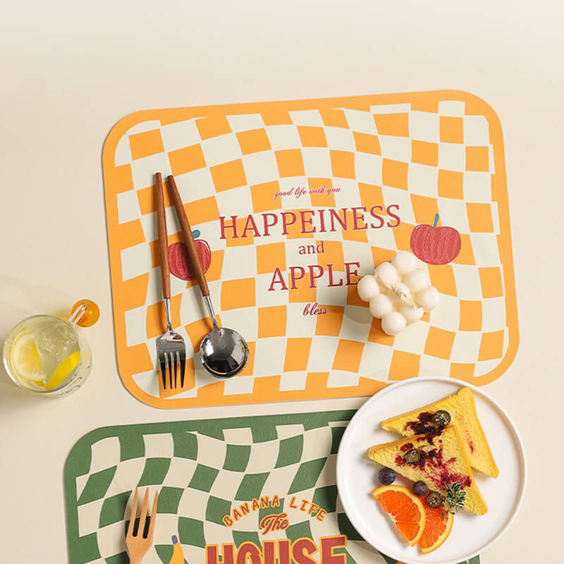 Grid Leather Placemat