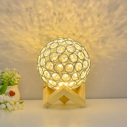 Hollow Crystal Desk Lamp