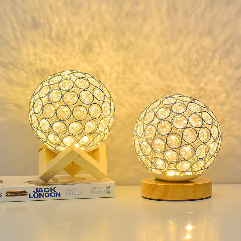 Hollow Crystal Desk Lamp