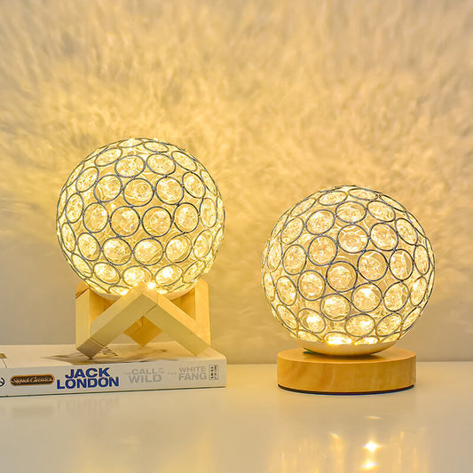 Hollow Crystal Desk Lamp