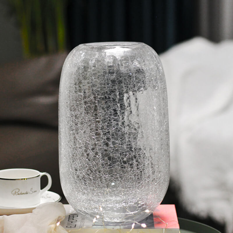 Ice Flower Glass Vase