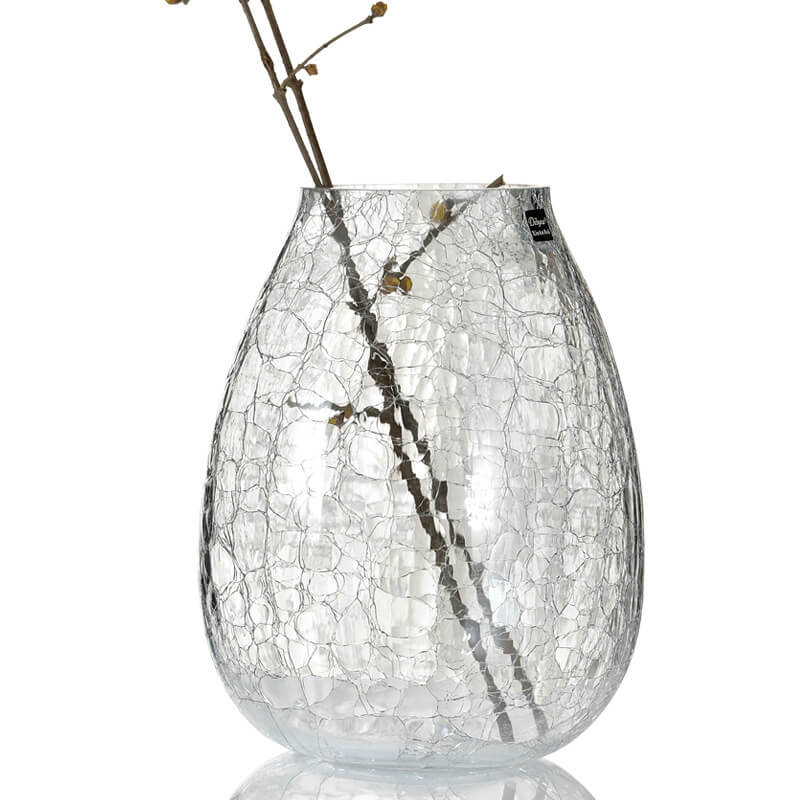 Ice Flower Glass Vase