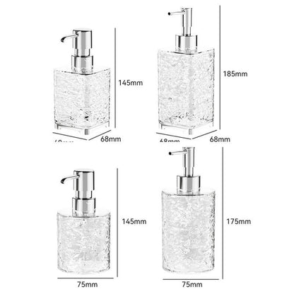 Ice Pattern Soap Dispenser Bottle