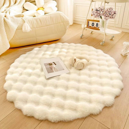 Imitation Rabbit Velvet Round Carpet