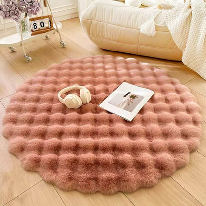 Imitation Rabbit Velvet Round Carpet