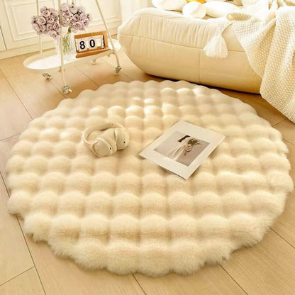 Imitation Rabbit Velvet Round Carpet