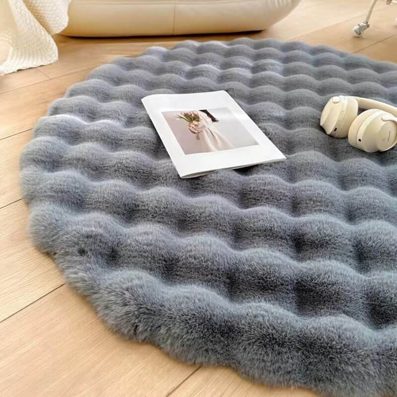 Imitation Rabbit Velvet Round Carpet