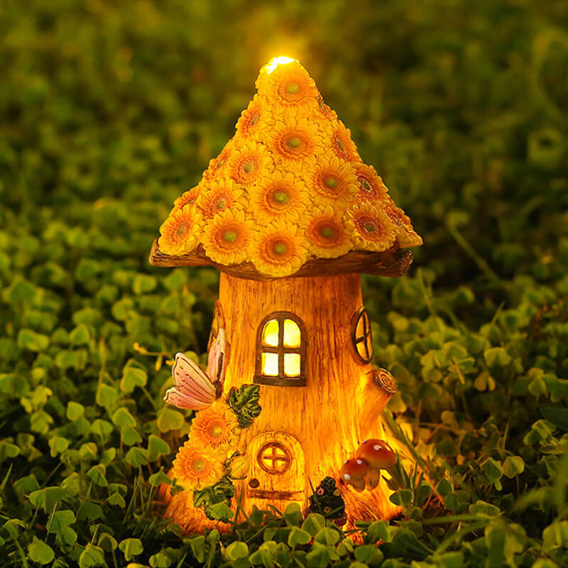 Lighted Sunflower Treehouse