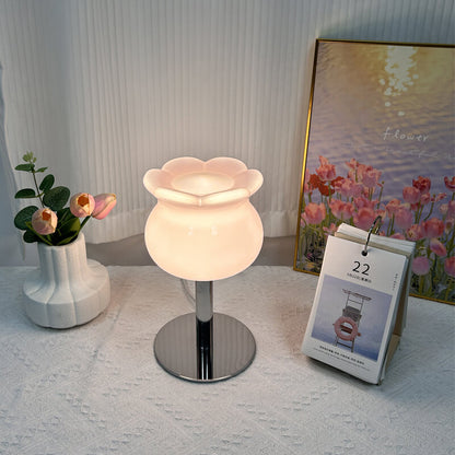 Lily of the Valley Glass Table Lamp