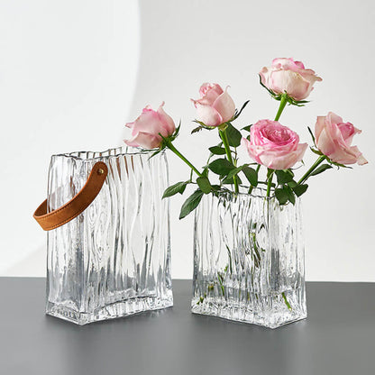 Light Luxury Portable Glass Vase
