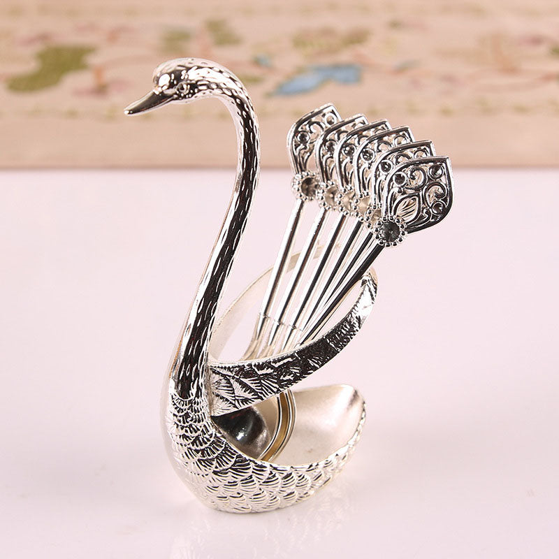 Luxury Swan Spoon Set