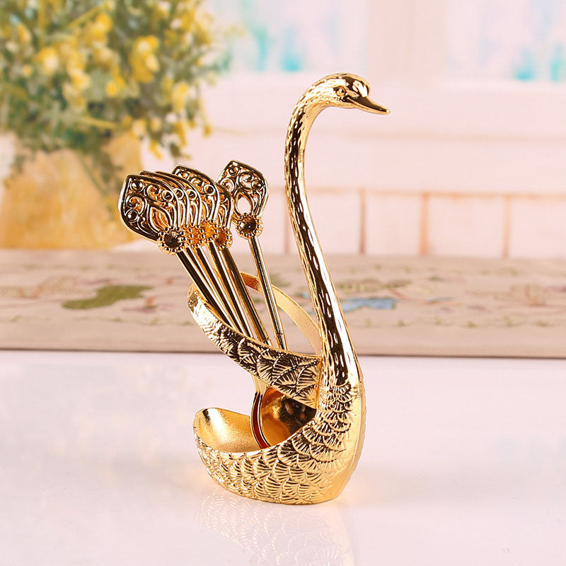 Luxury Swan Spoon Set