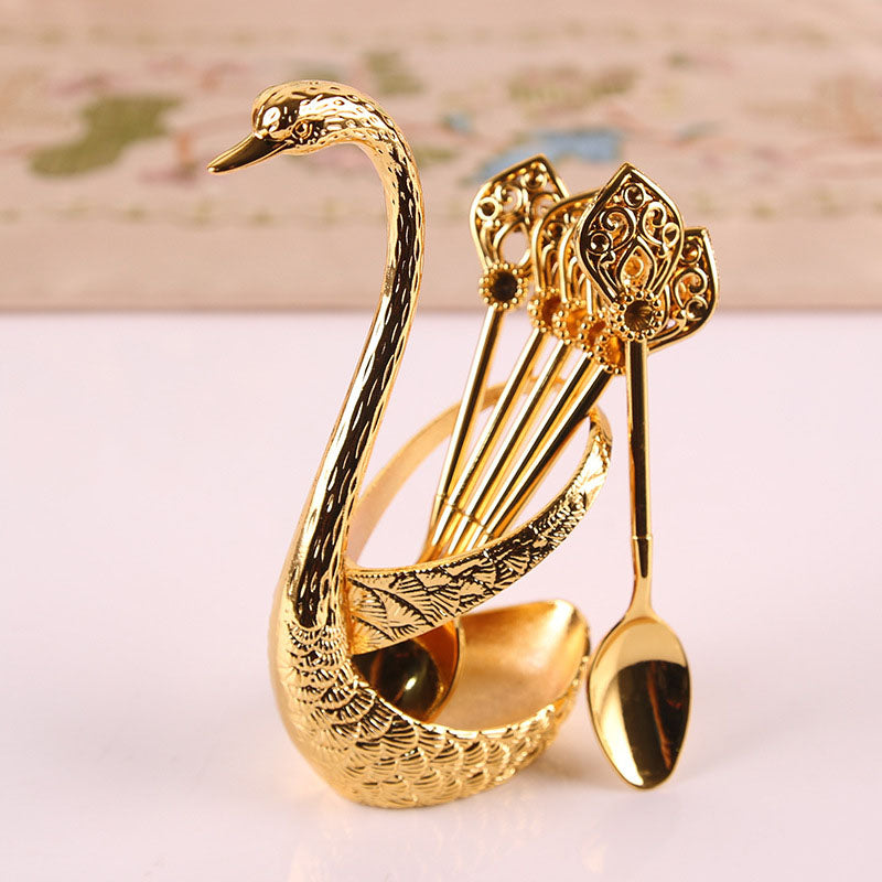 Luxury Swan Spoon Set