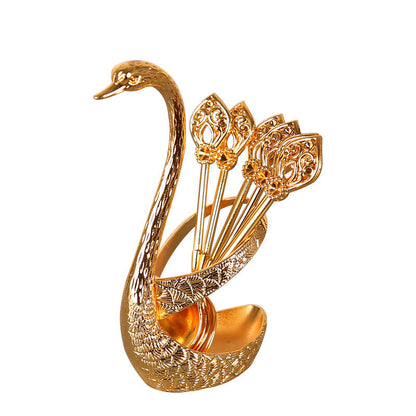 Luxury Swan Spoon Set